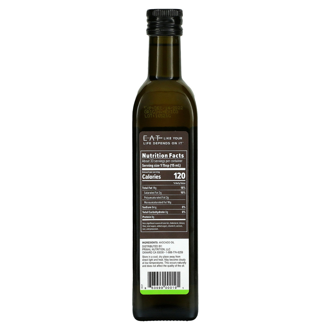P.K AVOCADO OIL ( 6 X 16.9 OZ   )
