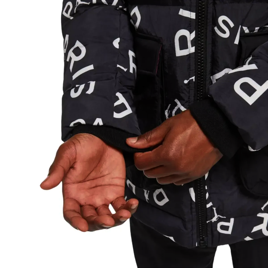 Jordan x PSG black Parka down padded jacket 2023 - Jordan