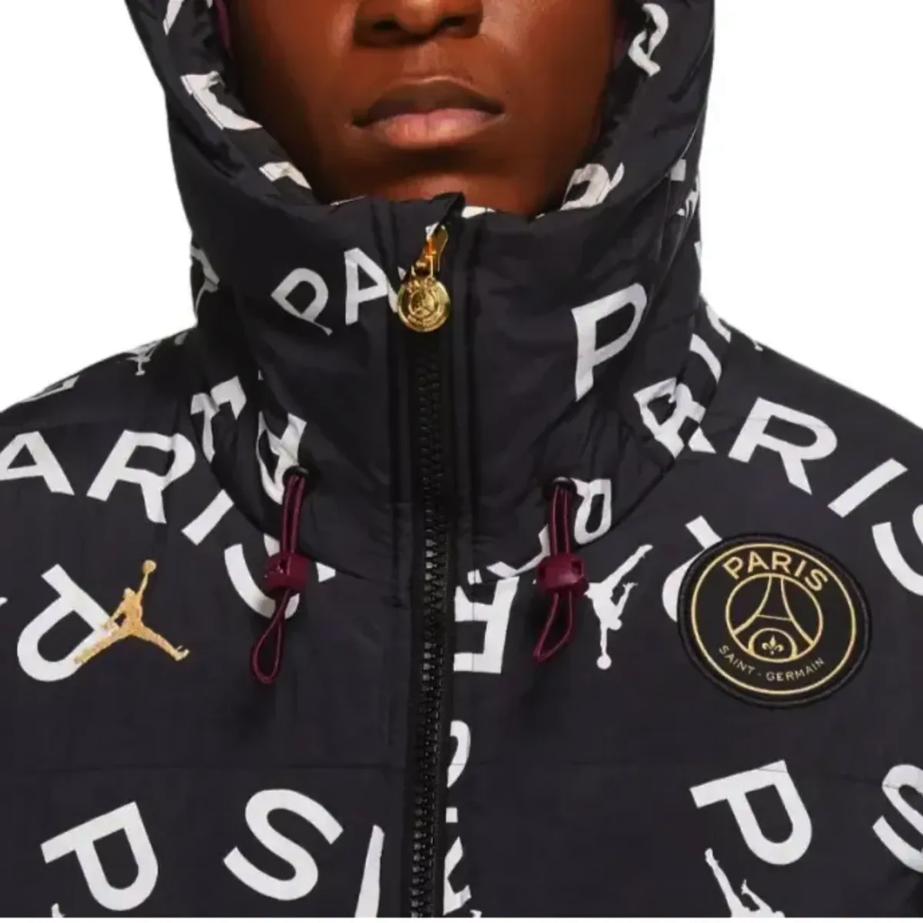 Jordan x PSG black Parka down padded jacket 2023 - Jordan